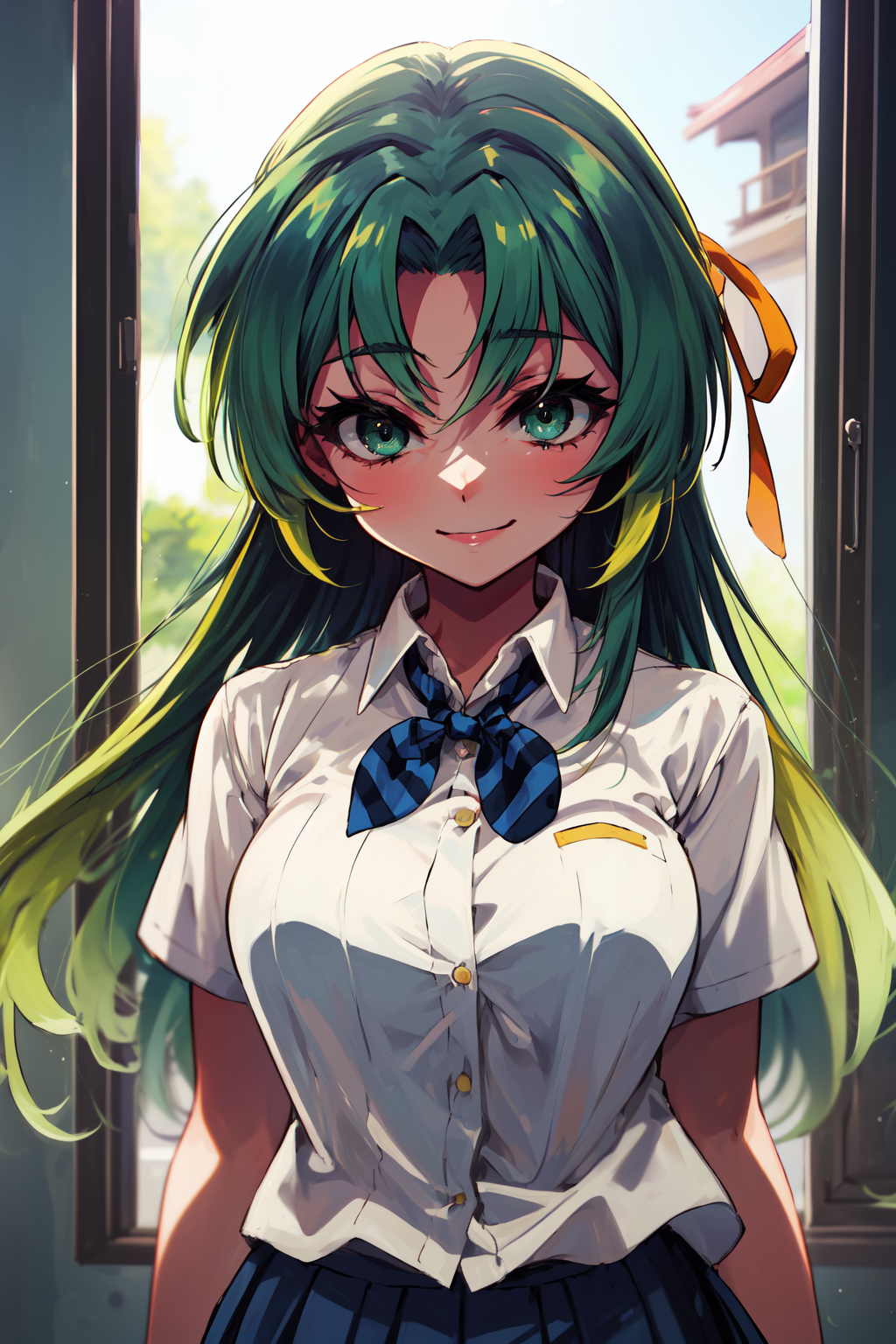 00007-3571586919-masterpiece,best quality,1girl,sonozaki shion,green eyes,green hair,long hair,yellow hair ribbon,ollared shirt,striped bow tie,p.png